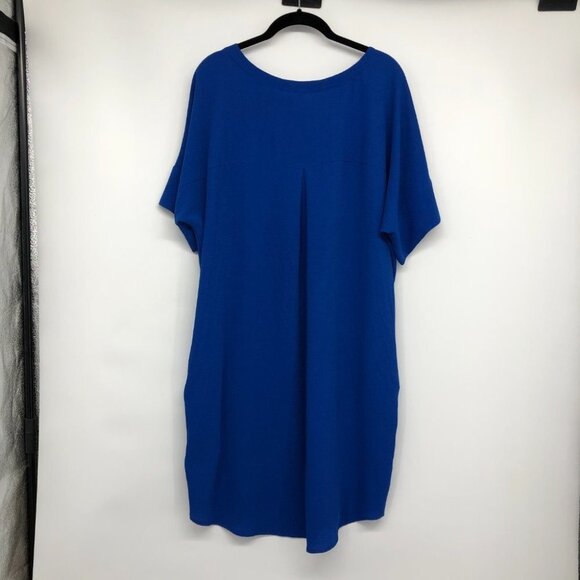 Monk & Lou Cobalt Blue Short Sleeve Shift Dress size L - Picture 2 of 16